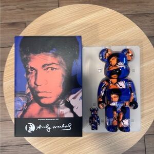 Medicom Toy BE@RBRICK Bearbrick 400%  ANDY WARHOL'S MUHAMMAD ALI Authentic